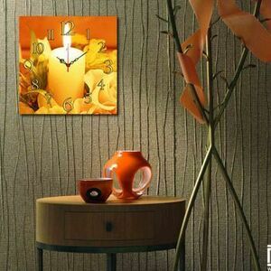 Ceas decorativ de perete Home Art, 238HMA3199, 40 x 40 cm, Multicolor imagine