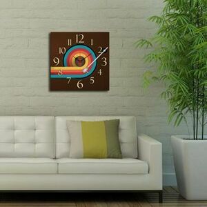 Ceas decorativ de perete Home Art, 238HMA3193, 40 x 40 cm, Multicolor imagine