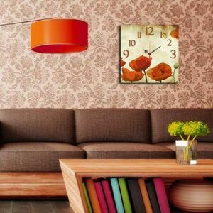 Ceas decorativ de perete Home Art, 238HMA3154, 40 x 40 cm, Multicolor imagine