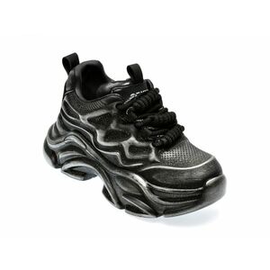 Pantofi sport GRYXX negri, 3732, din piele ecologica imagine