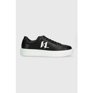 Karl Lagerfeld sneakers din piele MAXI KUP culoarea negru, KL52215 imagine