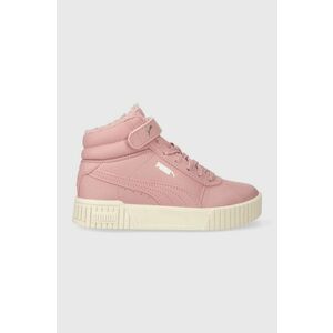 Puma sneakers pentru copii Carina 2.0 Mid WTR PS culoarea roz imagine