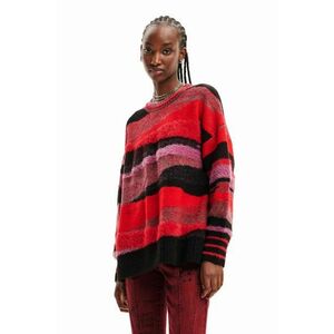 Desigual pulover femei, culoarea rosu imagine