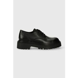 Marc O'Polo pantofi de piele femei, culoarea negru, cu platforma, 30817213401134 MM2M3041 imagine