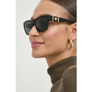 Versace ochelari de soare femei, culoarea gri imagine