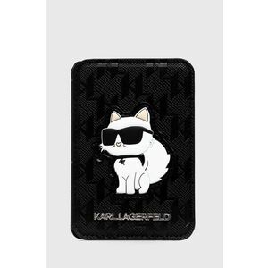 Karl Lagerfeld suport pentru card magnetic culoarea negru imagine