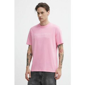 Marc O'Polo tricou din bumbac barbati, culoarea roz, cu imprimeu imagine