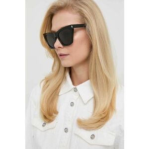 Saint Laurent ochelari de soare femei, culoarea negru, SL 214 KATE imagine