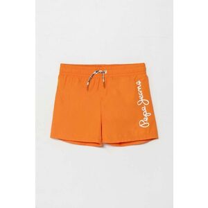 Pepe Jeans pantaloni scurti de baie copii LOGO SWIMSHORT culoarea portocaliu imagine