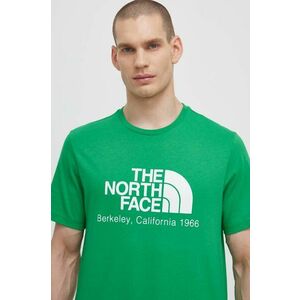 The North Face tricou din bumbac M Berkeley California S/S Tee barbati, culoarea verde, cu imprimeu, NF0A87U5PO81 imagine