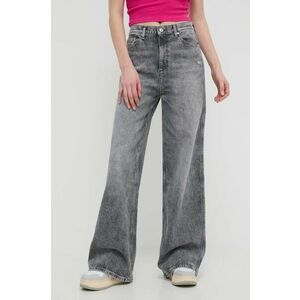 Tommy Jeans jeansi femei, culoarea gri, DW0DW17607 imagine