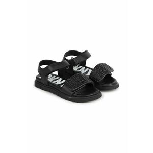 Dkny sandale din piele pentru copii culoarea negru imagine