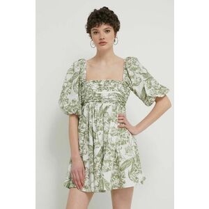 Abercrombie & Fitch rochie culoarea verde, mini, evazati imagine
