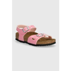 Birkenstock sandale copii Rio Kids BF Patent culoarea roz imagine