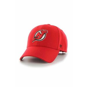 47brand șapcă din amestec de lână NHL New Jersey Devils culoarea rosu, cu imprimeu, H-MVP11WBV-RD imagine