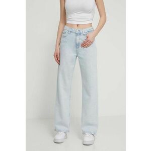 Tommy Jeans blugi din bumbac femei , high waist imagine