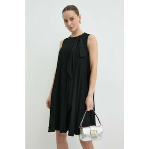 Nissa rochie culoarea negru, mini, evazați, RC14842 imagine