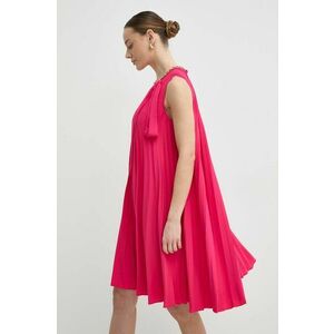 Nissa rochie culoarea roz, mini, evazati, RC14842 imagine