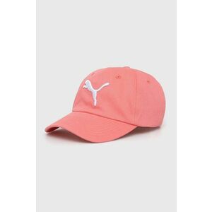 Puma șapcă de baseball din bumbac culoarea roz, cu imprimeu, 024587 24587 imagine