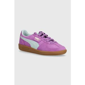 Puma sneakers din piele întoarsă Palermo culoarea violet 396463 imagine