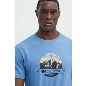 Columbia tricou din bumbac Path Lake bărbați, cu imprimeu 1934814 imagine