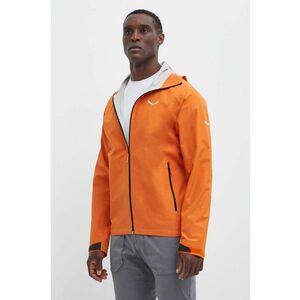Salewa jacheta de exterior Puez Aqua 4 PTX 2.5L culoarea portocaliu imagine