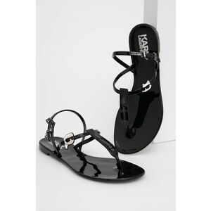 Karl Lagerfeld sandale JELLY femei, culoarea negru, KL80002N imagine