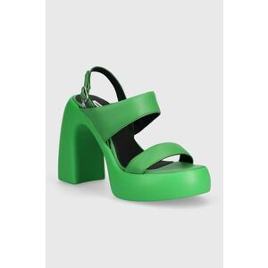 Karl Lagerfeld sandale de piele ASTRAGON HI culoarea verde, KL33724 imagine