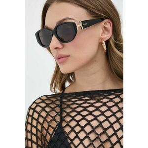 Chloé ochelari de soare femei, culoarea negru, CH0237SK imagine