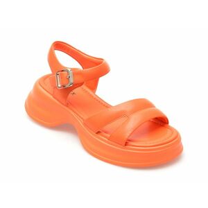 Sandale casual GRYXX portocalii, LX637, din piele naturala imagine
