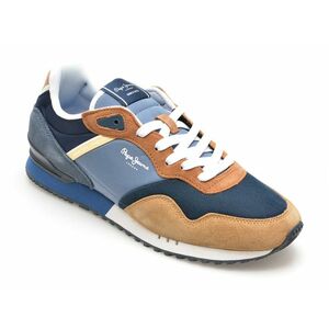 Pantofi sport PEPE JEANS bleumarin, LONDON CLASS, din material textil imagine