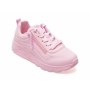 Pantofi sport SKECHERS roz, UNO LITE, din piele ecologica imagine