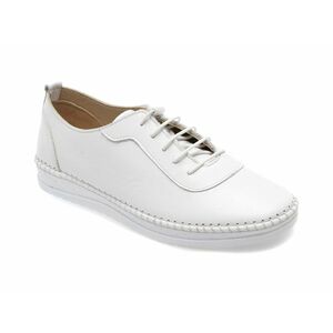 Pantofi casual FLAVIA PASSINI albi, CS581, din piele naturala imagine