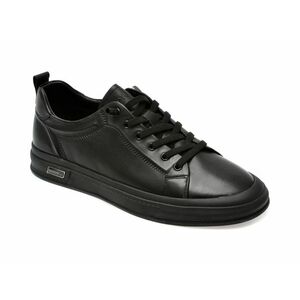 Pantofi casual EPICA negri, 37101, din piele naturala imagine