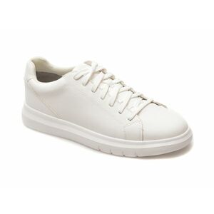 Pantofi casual GEOX albi, U45B3A, din piele ecologica imagine