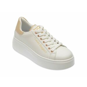 Pantofi casual LAURA BIAGIOTTI albi, 8432, din piele ecologica imagine