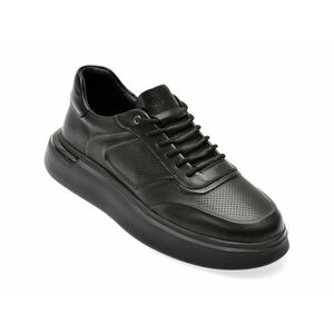 Pantofi casual EPICA negri, D3513, din piele naturala imagine