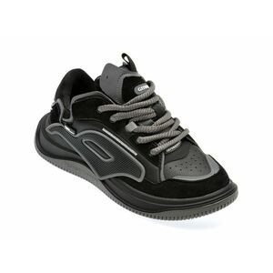 Pantofi casual GEIVAEXHCY negri, 8811, din piele ecologica imagine
