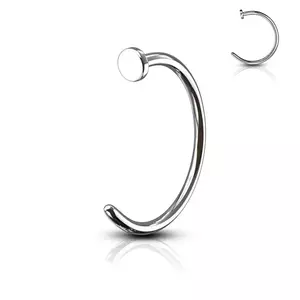 Piercing nas oțel - inel - Dimensiune: 0, 6 mm x 10 mm imagine