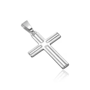 Pandantiv argint 925 - cruce cu zimți la vârfuri imagine