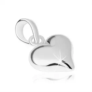 Pandantiv din argint - inimă simetrică imagine