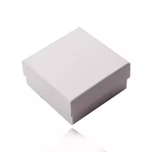 Cutie cadou pentru un inel și cercei în culoarea albă perlă imagine