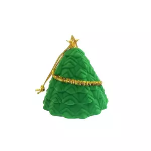 Cutie cadou pentru cercei sau inel - pom de Crăciun cu o stea imagine