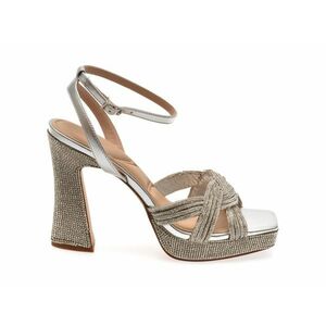 Sandale elegante ALDO argintii, 13578783, din piele ecologica imagine