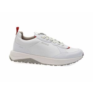 Pantofi sport HUGO albi, 7265, din material textil si piele ecologica imagine