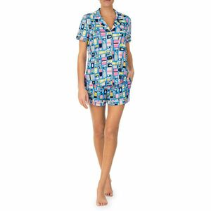 Imbracaminte Femei Kate Spade New York Brushed Jersey Short Sleeve Short PJ Set Beach Essentials imagine