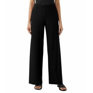 Imbracaminte Femei Eileen Fisher Petite High-Waisted Wide Full Length Pants Black imagine