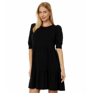 Imbracaminte Femei bobi Los Angeles 34 Sleeve Tiered Dress Black imagine