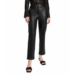 Imbracaminte Femei Commando Faux Leather Full-Length Trousers SLG75 Black imagine