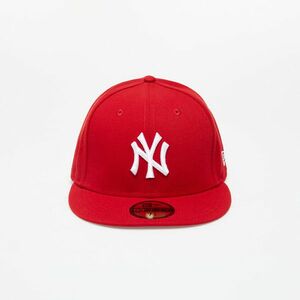 New Era 59Fifty MLB Basic New York Yankees Cap Scarlet/ White imagine